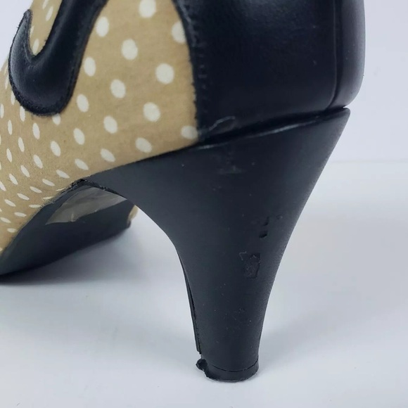 Rare 2013 TUK Tan Kitten Kitty Cat Heels Pumps Size 9 Meow Cat Anti Pop Shoes - Picture 6 of 14